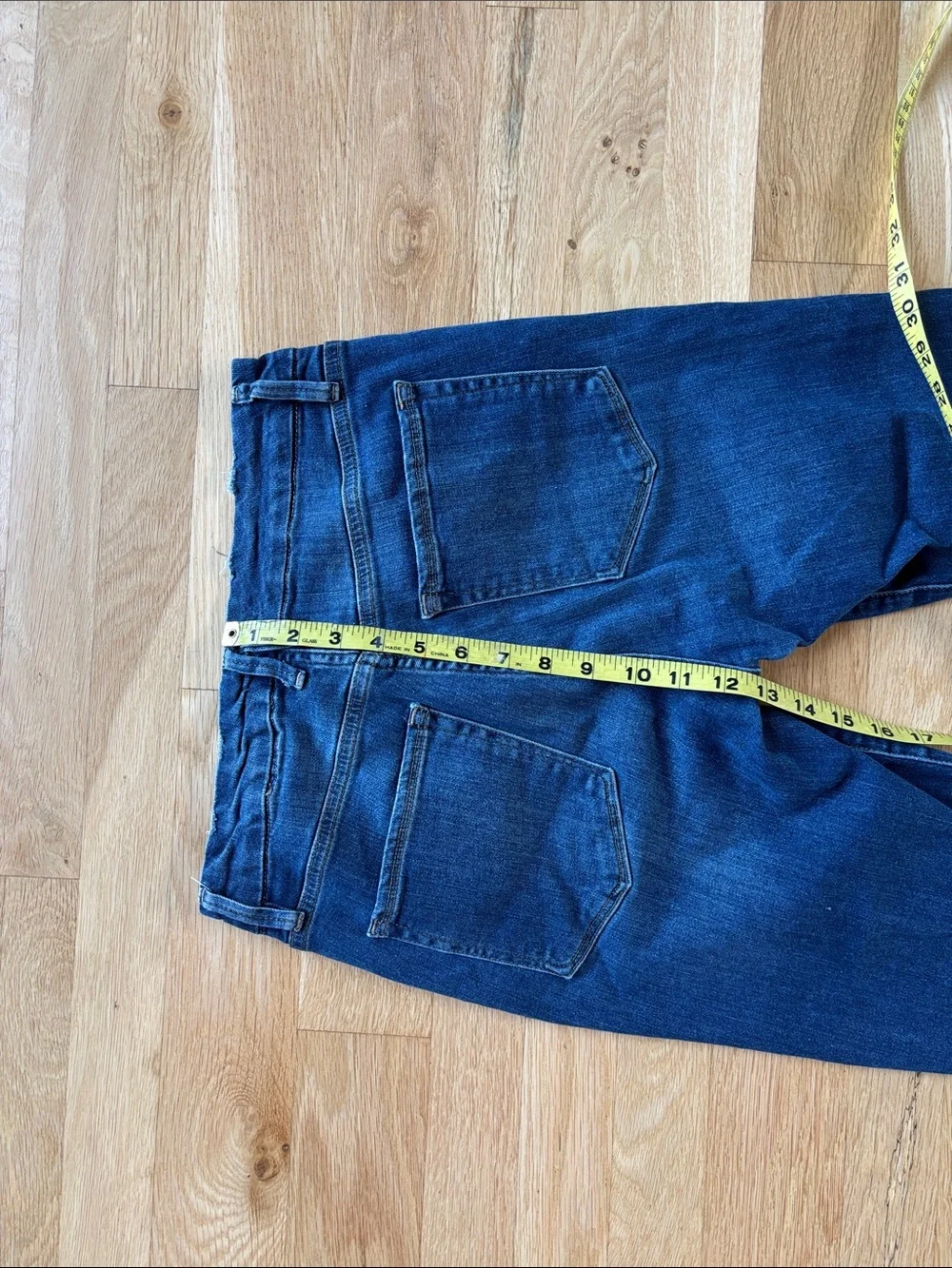 Good American Straight Skinny Jeans Size 6/28 Style 899T Blue 182